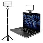 Lume Cube - Broadcast Lighting Kit - Webcam Light for Computer - Video Conference Lighting Kit for Laptop - Adjustable Brightness & Color Temperature - Tripod & Suction Mount