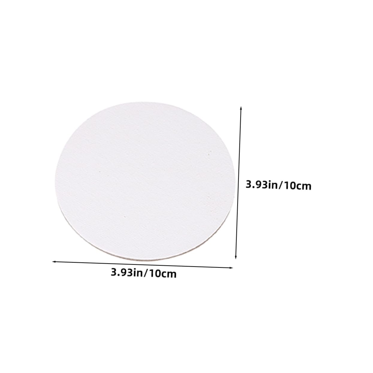 Milisten 8pcs Stretched Round Canvas Boards for Oil Acrylic Painting Blank Canvas Panels for Artists DIY Projects and Craft Parties