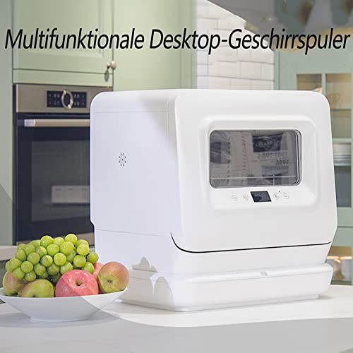 Tafelvaatwasser met watertank,draagbare vaatwasser,45 cm mini-vaatwasser,2 waterinlaatmethoden,360 ° boven- en… - Afbeelding 3