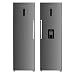 Cookology 630L Tall Fridge and Freezer Pack - with Low Noise - Inox