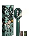 Hair Oil Spray Brush, Scalp Massager Brush, Refillable Hair Fiber Sprayer, Suit for Various Flowable