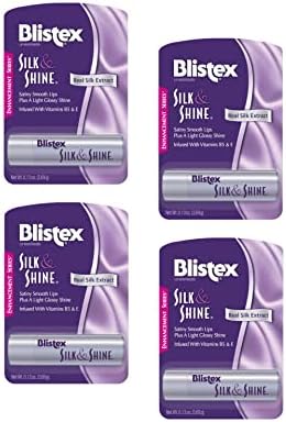 Blistex Silk & Shine Lip Moisturizer 0.13 oz Pack of 4