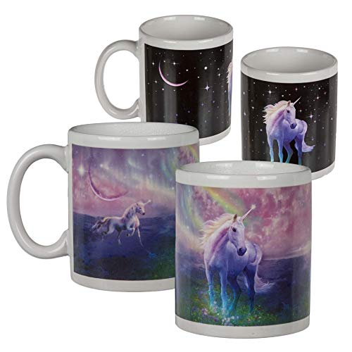 Preis am Stiel Reactice - Tazza Termica con Manico a Forma di Unicorno, Cambia Colore, Gres, 1 Pezzo
