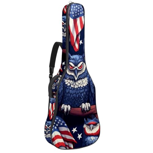 Étui de guitare étanche pour musicien nomade avec poches de rangement et design USA