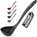 Zulay Soup Ladle Spoon - Cooking and Serving Spoon for Soup, Chili, Gravy, Salad Dressing and Pancake Batter - Large Nylon Scoop & Soup Ladel Great for Big Punch Bowl, Wok, Canning and Pouring
