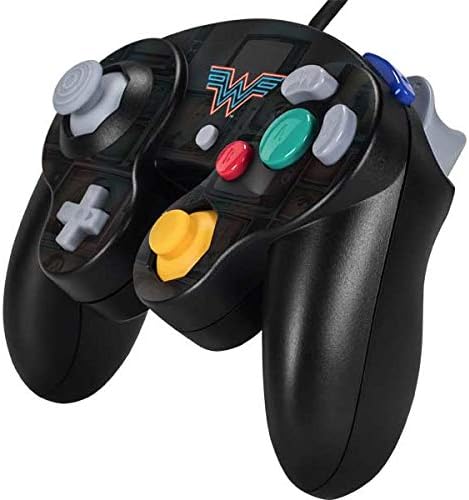 Skinit Decal Gaming Skin Compatible with Nintendo Gamecube Controller - Officially Licensed Warner Bros Wonder Woman Neon Design