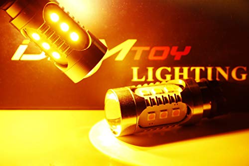 Ijdmtoy (2) Amber Yellow Can-Bus Pwy24W Led Bulbs Compatible With Audi A3 A4 A5 Q3 Q7 Bmw I3 Mini Cooper F55 F56 Mercedes C-Class, Glk Glc Front Turn Signal Lights #TOP2