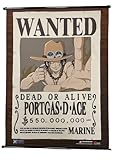 One Piece - Wanted Posters Portgas D. Ace Wall Scroll 31' W x 43' H