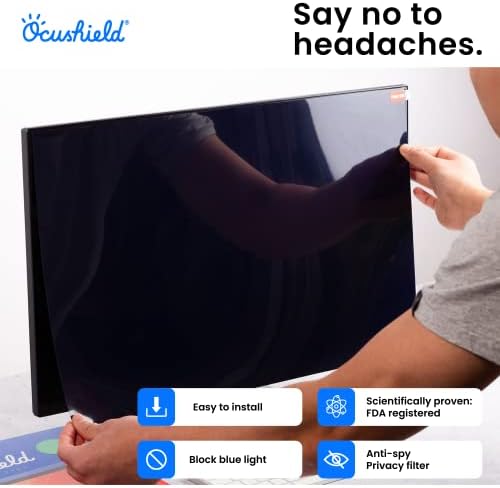 Ocushield 11.6 (16:9) Premium Anti Blue Light Screen Protector with Privacy Filter for Laptops and Computer Monitors - Anti-Glare - Easy Install - Anti-Fingerprint - Reduce Eye Fatigue (257 x 145 mm)