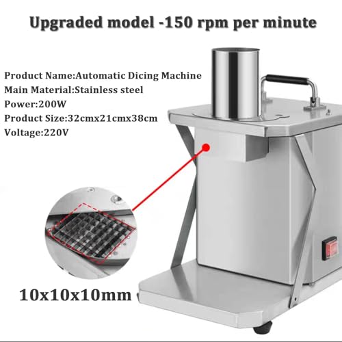 Picadora de Verduras Eléctrica Comercial Acero Inoxidable miniatura 2