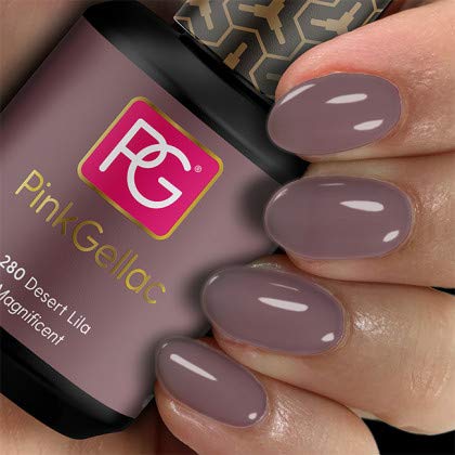 Pink Gellac Shellac Gel Nagellack 15 ml für UV LED Lampe | 280 Desert Lila Violett | Gel Nail Polish for UV Nail Lamp…