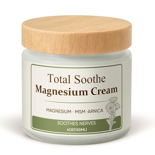 WAESKI Magnesium Niacinamide Relief Cream - Magnesium Cream for Joints, Leg, Foot, 12 Ingredients for Relief, Fast Acting Cooling Formula, Lightweight, Non-greasy (1)