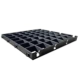 ECODECK Driveway Grids X16 = 4m² Plastic Gravel Grid for Driveways + Heavy Duty Membrane | Grass Grids, Driveway Grid Base, Eco Parking, Garden Mesh & Stability Grids for Gravel or Grass