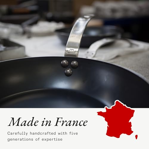 Made In Cookware - 11" Blue Carbon Steel Grill Frying Pan - (Like Cast Iron, but Better) - Professional Cookware - Crafted in France - Induction Compatible - Image 8