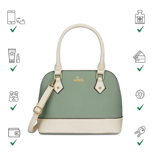 Image of Lavie Winnie Pastel Women's Dome Satchel Bag | Satchel Handbag for Work | Ladies purse | Stylish Shoulder Bag | Gift for Women