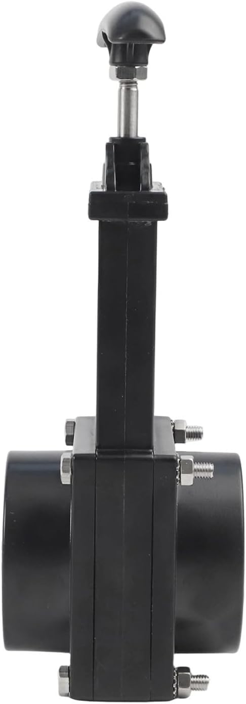 for Valvola a saracinesca, corpo valvola di scarico da 50 mm 75 mm con maniglia Valvola for fognatura manuale for rimorchio roulotte for camper Serbatoio acque nere(50mm)