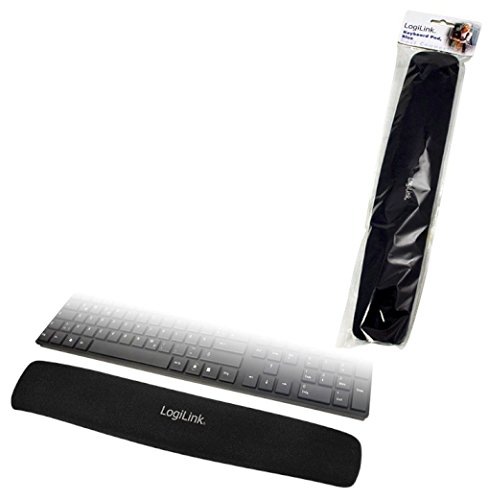 LogiLink ID0044 - Reposamuñecas de Gel para Teclado, Negro
