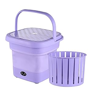 SIUKE underwear washing machine,Draagbare opvouwbare wasmachine met droogemmer voor kleding, sokken, ondergoed, mini elektrisch vat, wasgoed schoonmaak machine, centrifugale wasmachine
