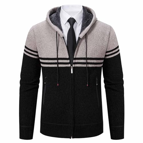Pull à capuche basique homme coupe slim style athlétique color-block