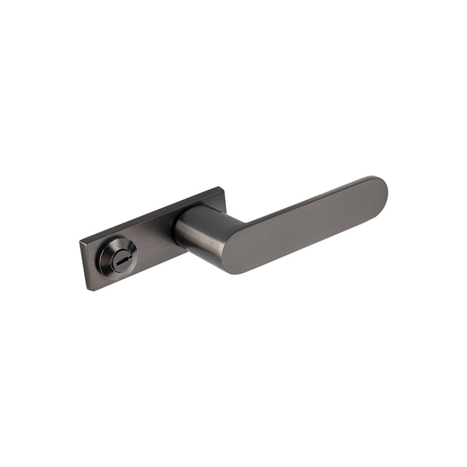ZONSHJDKR Pure Copper Italian Minimalist Door Lock Invisible Handle for Wooden Gray(Galaxy Gray)