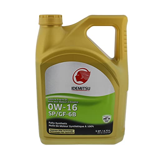 Idemitsu 0W16 Synthetic Motor Oil, 4Pk - Car Oil 0W-16 Full Synthetic Engine Oil, Automotive Engine Car Oil Sp Gf-6B Oil #TOP1