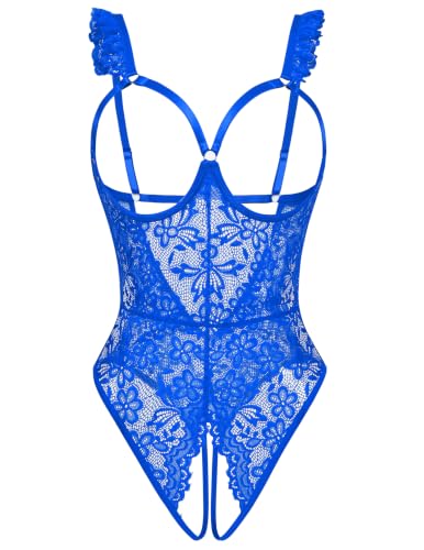 Avidlove Sexy Lace Teddy One Piece Garter Bodysuit Lingerie Boudoir Shoot