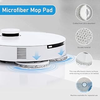 DianSung Accessori di ricambio per Ecovacs Deebot N30 Omni, N30 Pro Omni, N30 Pro aspirapolvere robot,Spazzola a Rullo + 4 Panni + 4 sacchetti + 4 spazzole laterali + 2 filtri + spazzola