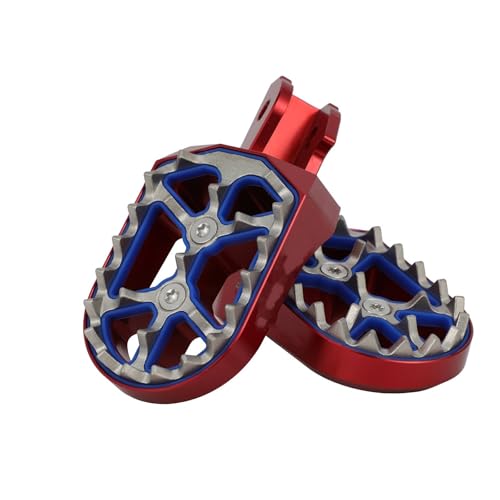 Repose-pieds moto de précision en aluminium rouge pour CRF230F
