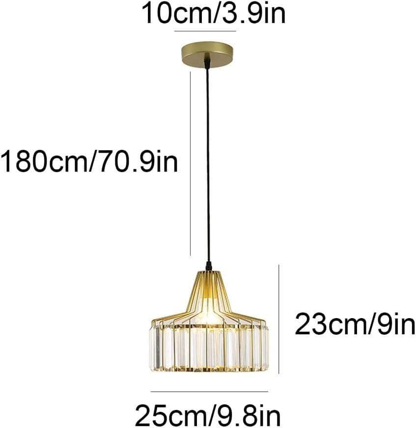 Suspension en cristal moderne ajustable, solution lumineuse dorée pour hall et salon