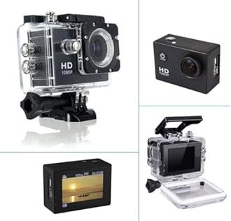 DIVINE Action Camera 1080P 12MP Sports Camera Full HD 2.0 Inch Action Cam 30m/98ft Underwater Waterproof Camera with Mounting Accessories (DDC-19)