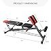 Finer Form Multi-Functional FID Weight Bench for Full All-in-One Body Workout – Hyper Back Extension, Roman Chair, Adjustable Ab Sit up Bench, Incline Decline Bench, Flat Bench