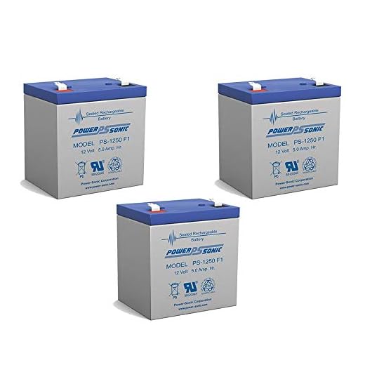 UB1250 Battery 12V 5AH SCOOTER-ALARMS- BACK UP SYSTEMS - 3 Pack