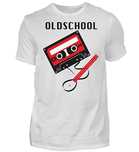 T-shirt de qualité supérieure pour homme Oldschool Tape coloris Ash taille L