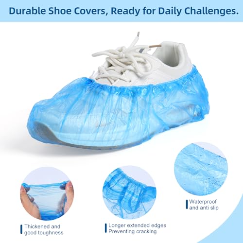LYSHIYI 1000 Pcs Shoe Covers Disposable, Non-Slip, Reliable Shoe Covers for Indoors, 15.7'' Adjustable Size Great Value Boot Covers for Home, Hospitals, and Businesses by LYSHIYI - Image 3
