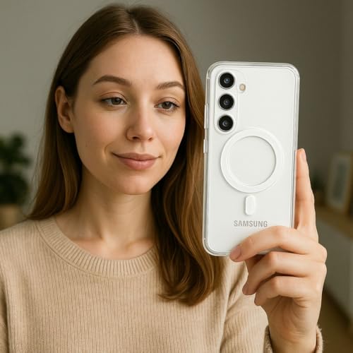 Image of ShieldTech Crystal Clear Back Case Cover Compatible with Samsung Galaxy S24 FE 5G | Hard PC & TPU | Wireless Charging Compatible Case Cover for Samsung Galaxy S24 FE 5G | Transparent