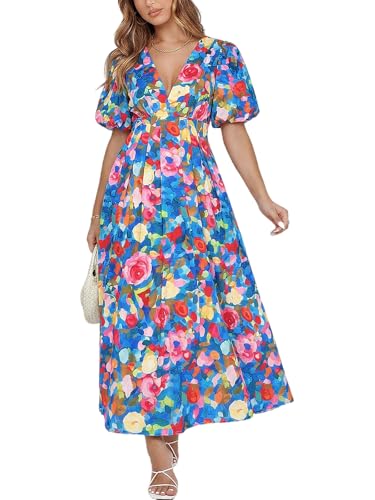Image of Sissyaki Women's Floral Maxi Dress 2026 Summer Spring Wedding Guest Dress