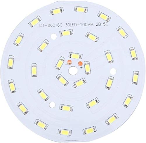 Lampe LED ronde pour réparer un luminaire en panne, blanc chaud pack de 5