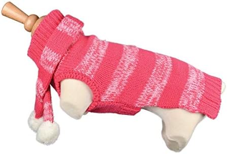Doogy Novelty Scarf Sweater for Dogs Pink, Autre - Image 3