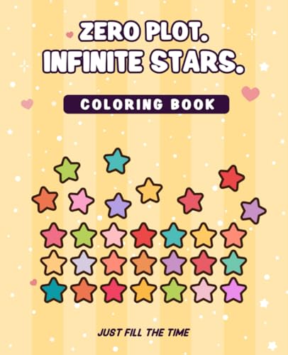 Infinite Stars: A Minimalist Coloring Book for Adults and Teens with One Repeating Star Design on Every Page — Made for Relaxation and Focus