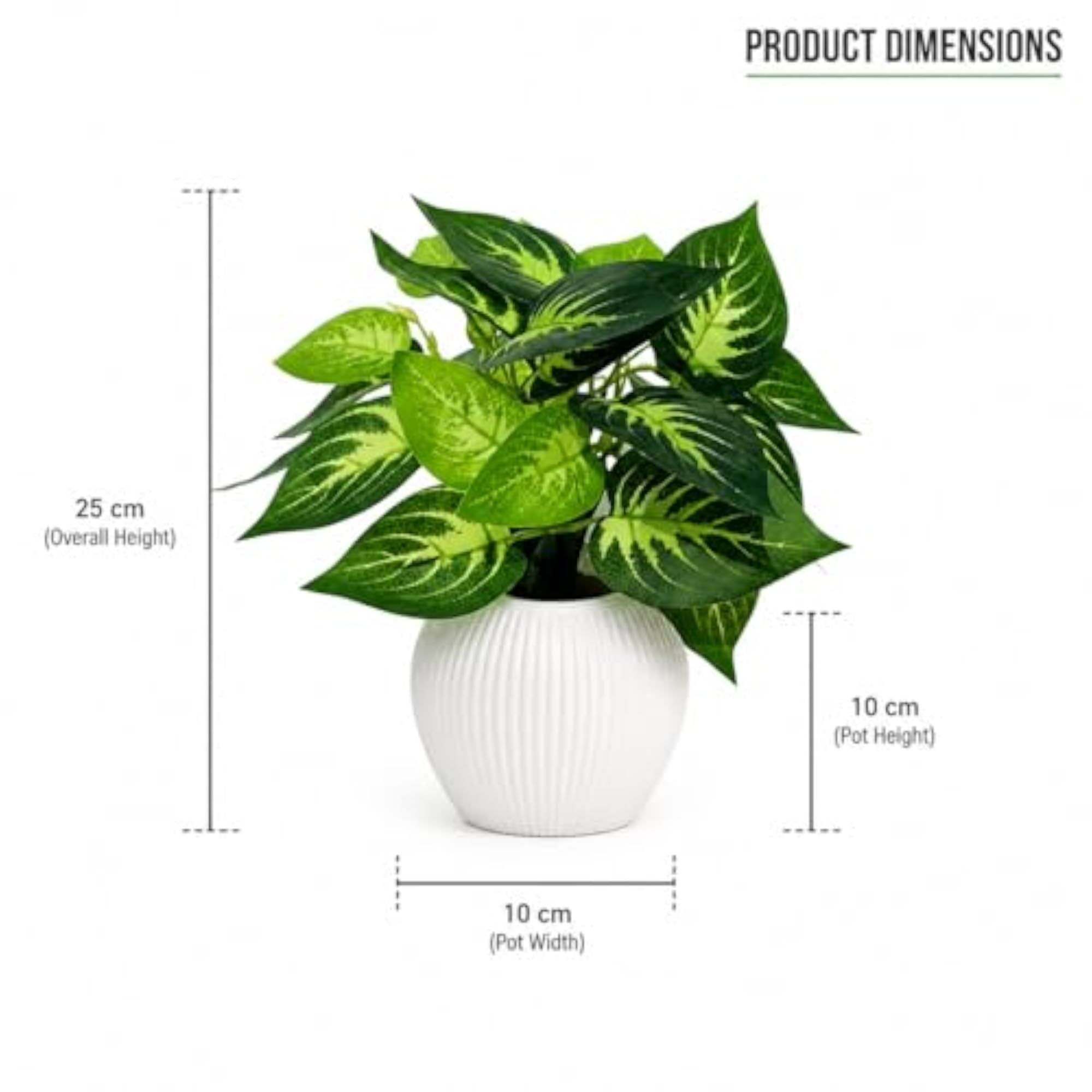 Artificial Plant with Pot for Realistic Home Decor