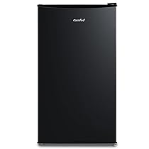 COMFEE’ RCD80DK3(E) Frigorifero con Congelatore 80 Liter, Frigo Monoporta, Bassa Rumorosità 39db, Porta Reversibile, Compressore Inverter, Luce LED, Adatto per Casa, Ufficio, Camera, Nero