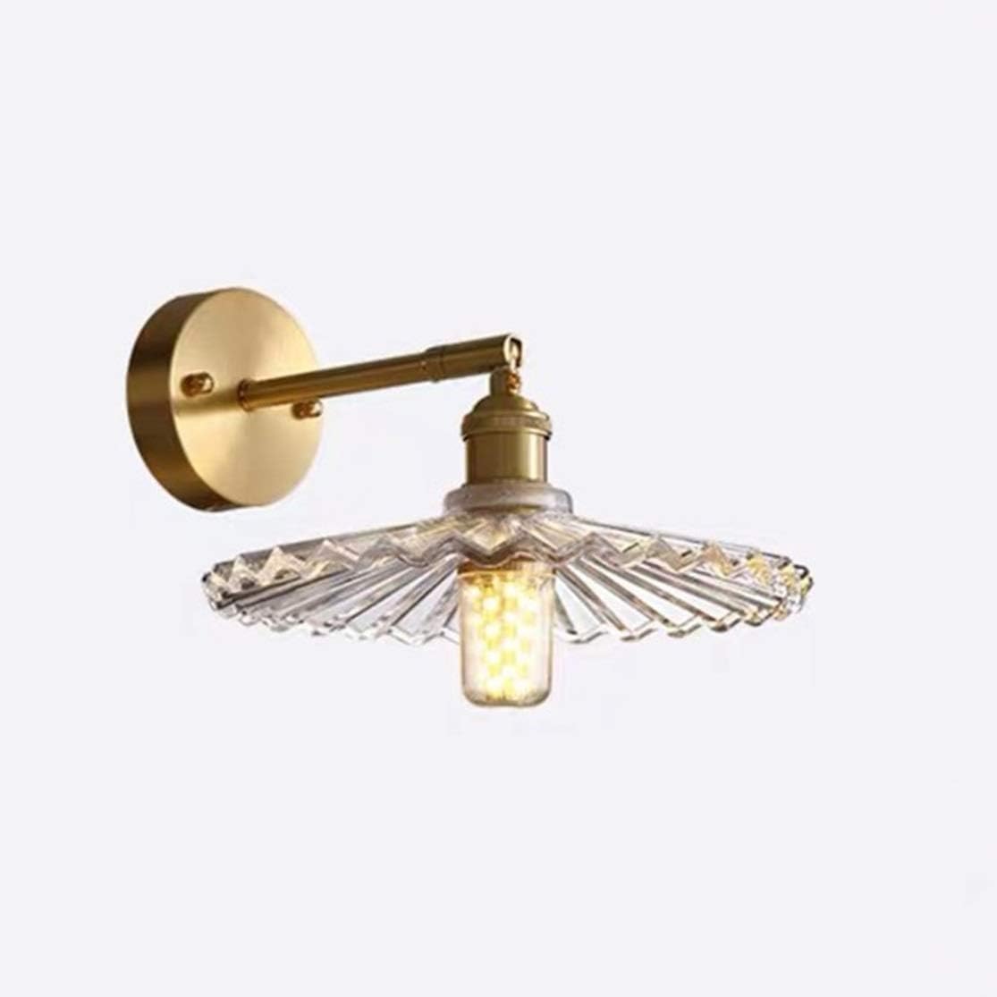 YNIYUJKL Wall Lamp, Wall Lights Copper Modern Crystal Bedroom Bedside Light Personality Creative Aisle Corridor Lights Wall Lights