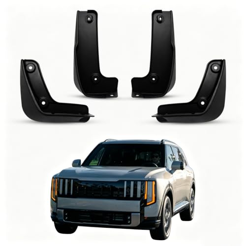 Image of Mud Flaps Splash Guards for 2027 Kia Telluride (Only X-Line /X-Pro), Durable ABS Mud Guards, Protects Against Mud, Rocks, and Debris, 2027 Kia Telluride Accessories (4PCS)