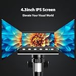 Hayve 4.3'' IPS Coin Microscope, 1000X Magnification Digital Microscope for Adults,Coin Collection Supplies with 8 Adjustable LEDs,Windows Compatible