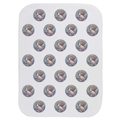 Azeeda 'Viola Garden Fairy' Baby Burp/Wash Cloth (BC00034472)