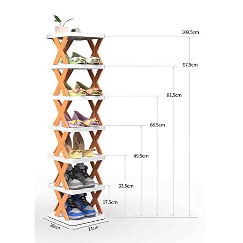 Étagère à chaussures d'angle étroit et modulable pour rangement vertical - 3