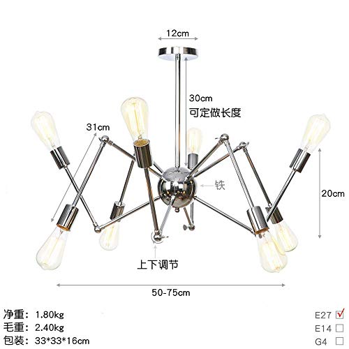Lámpara colgante Sputnik de 8 luces para transformar el ambiente de tu comedor 6