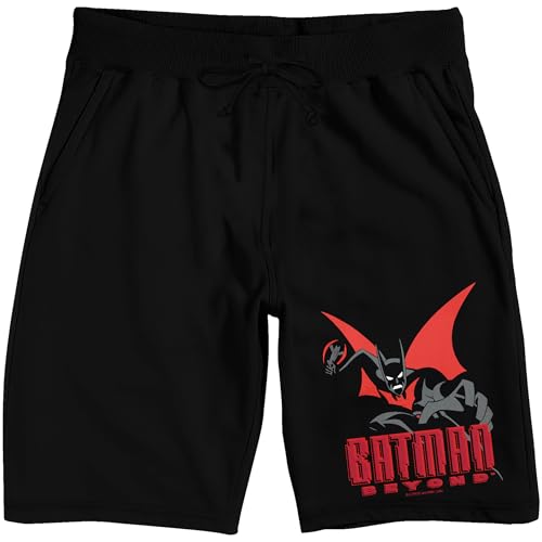 Bioworld Batman Beyond Batman Logo Men's Black Sleep Pajama Shorts