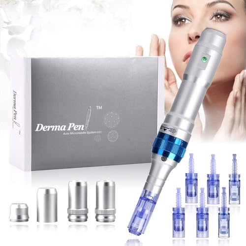 Image of Dermapen Dr.Pen Ultima A6 Microneedle Pen Electric Derma Roller Pen with 12PIN 36PIN Nano Round Cartridges Needles Wrinkle Stretch Marks Scar Hair Loss Treat 0.25-2.5mm Adjustable