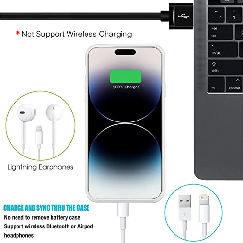 Battery Case For Iphone 14 Pro Max, 8500Mah Ultra-Slim Rechargeable Smart Portable Charging Case Extended Battery Pack Compatible With Iphone 14 Pro Max (6.7 Inch) Charger Case Support Carplay-Blue #TOP5